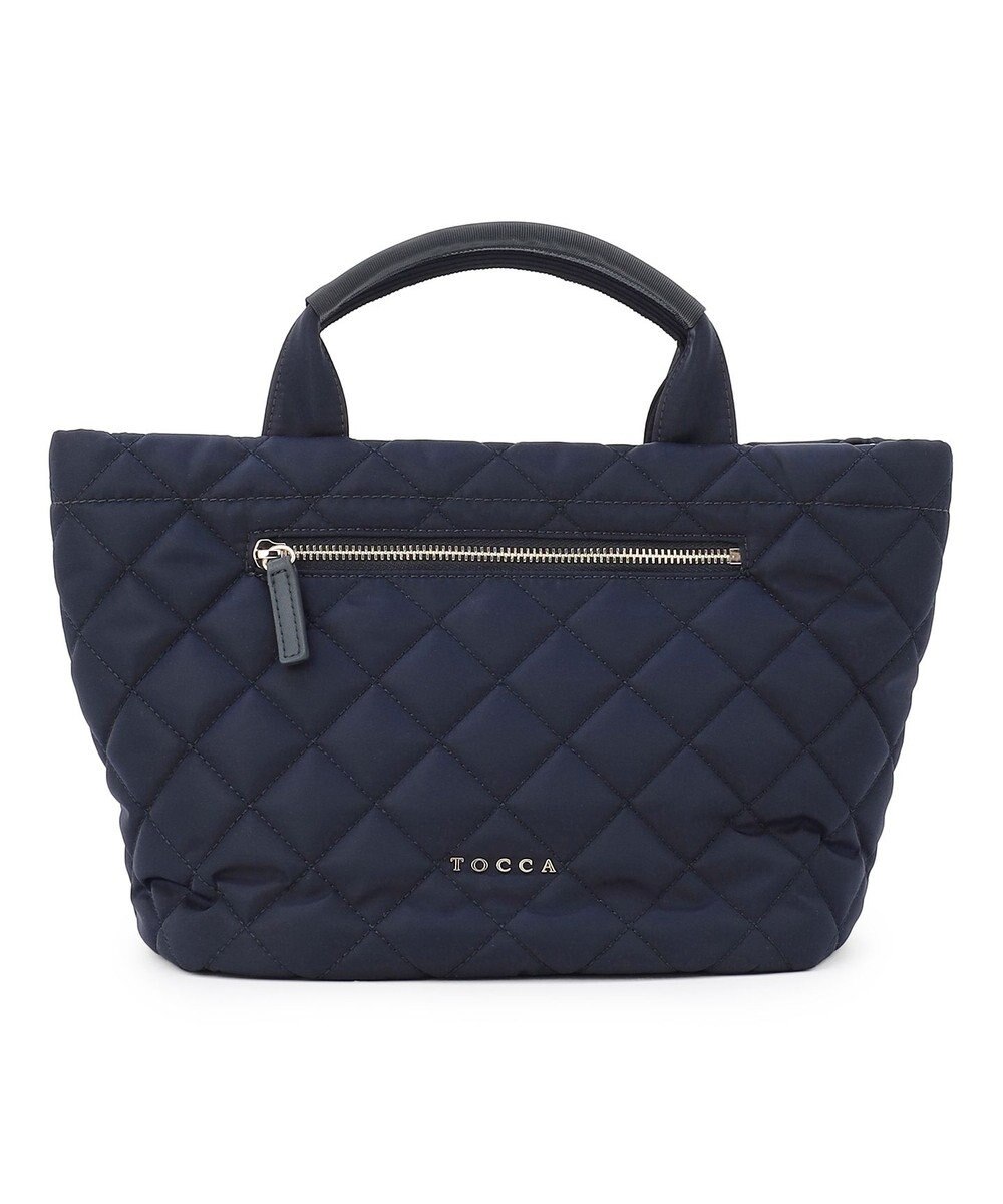 TOCCA TRACE PAVE FASTENER TOTE ナイロンキルトバッグ 