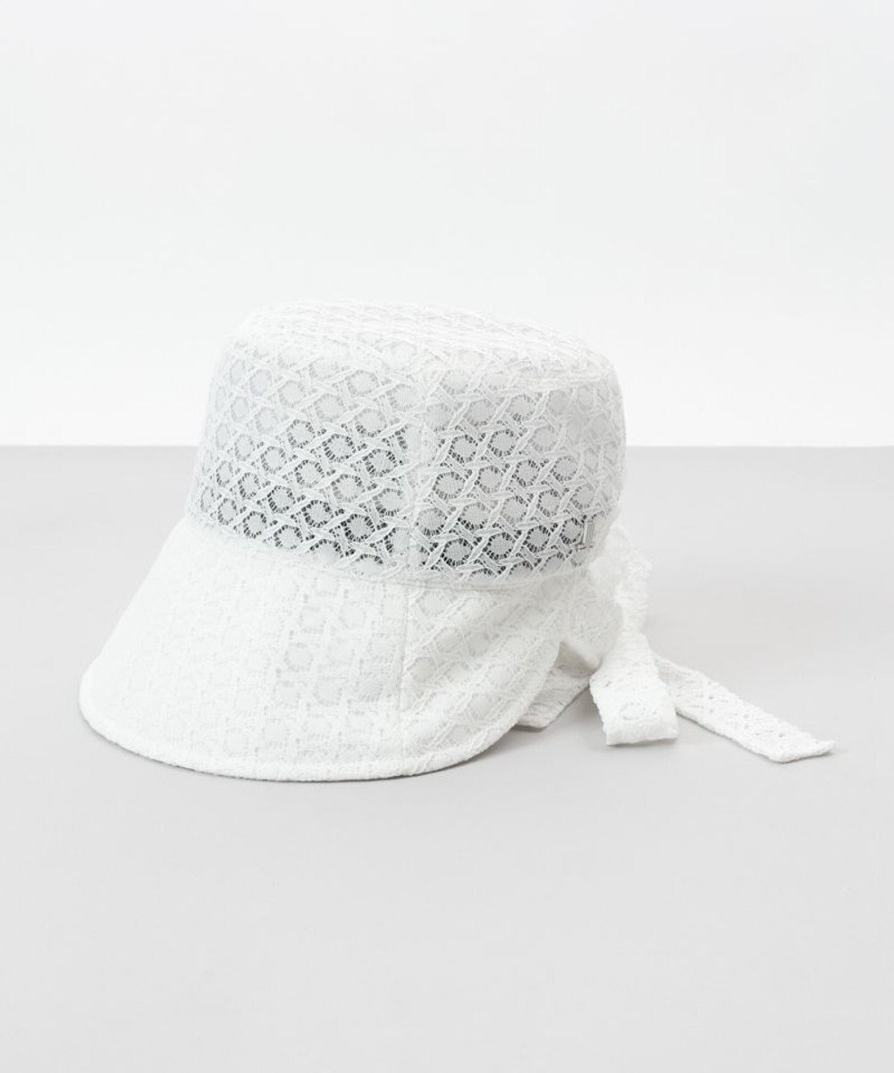 AURORA 【 LANVIN en Bleu （ランバン オン ブルー）】レースボンネット風クロッシェハット 