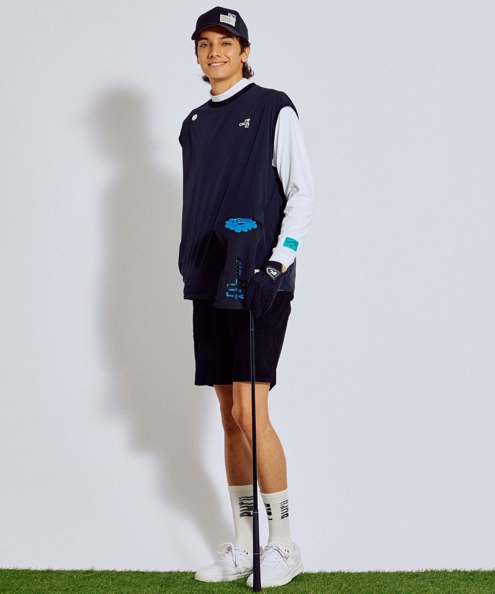 PW CIRCULUS 【MEN】WAVYロゴソックス ゴルフ 