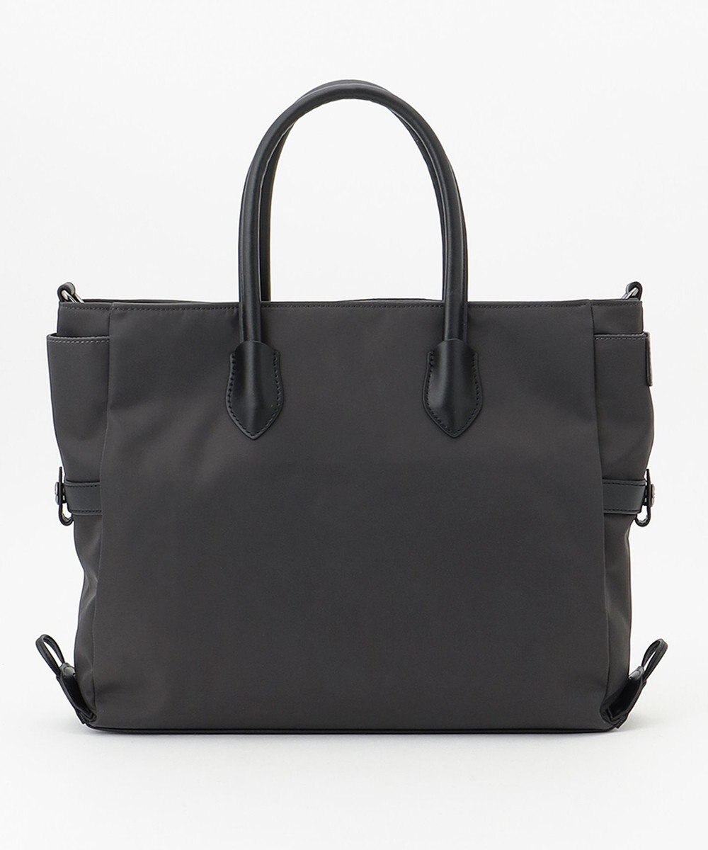 Y'SACCS ナイロン×リサイクルレザー　ホック2WAYトート　Sサイズ 