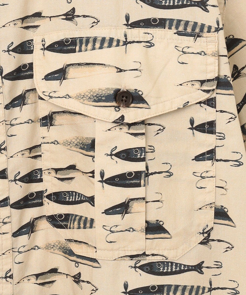 JOSEPH ABBOUD MOUNTAIN 【FILSON】WASHED SHORT SLEEVE FEARHER CLOTH SHIRT 