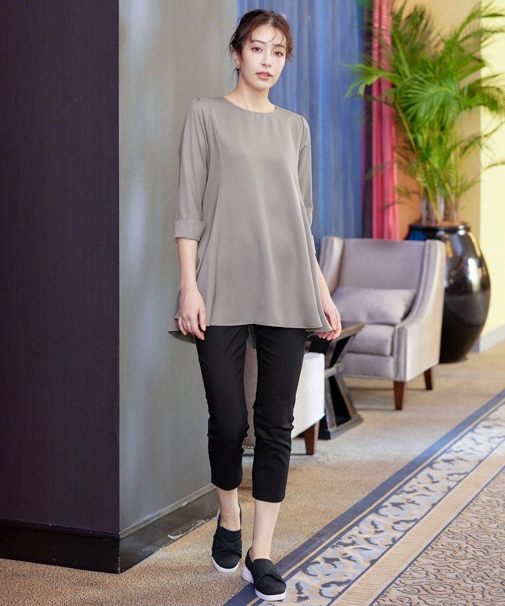 Tiaclasse 【新色追加・洗える】アンクルテーパードパンツ 