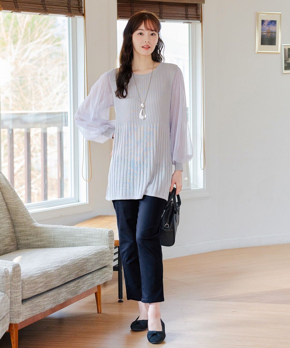 Tiaclasse 【新色追加・洗える】アンクルテーパードパンツ 