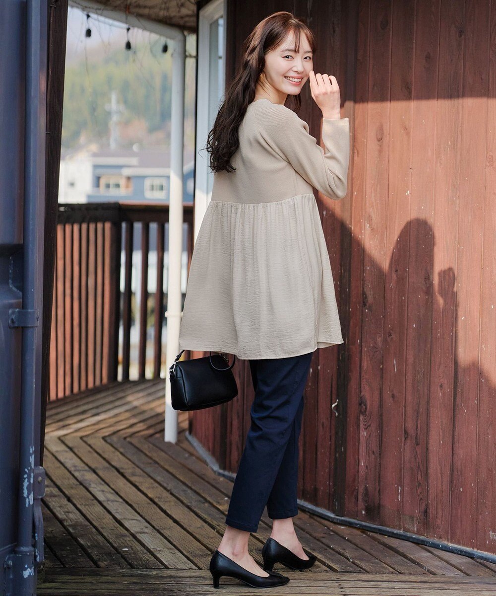 Tiaclasse 【新色追加・洗える】アンクルテーパードパンツ 