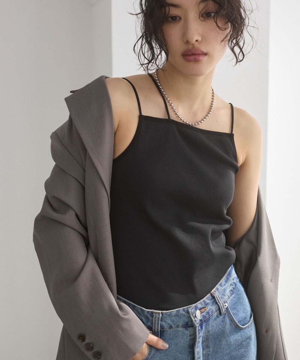 WEGO 【ANGIE VINTAGE/SMLサイズ展開】ストラップカップ付きベアキャミソール 