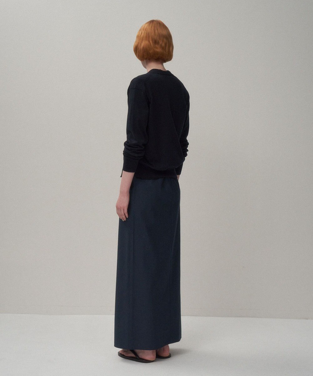 ATON FINE COMPACT COTTON | クルーネックカーディガン 