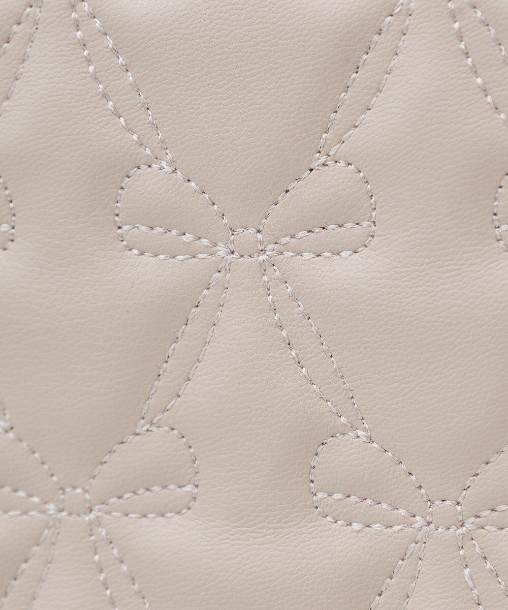 Maison de FLEUR スカーフ付リボンキルティングトートバッグ 