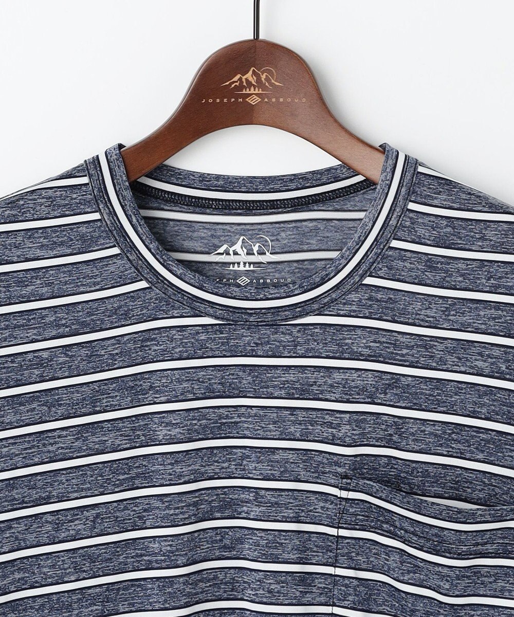 JOSEPH ABBOUD MOUNTAIN クールスキンボーダー Ｔシャツ 