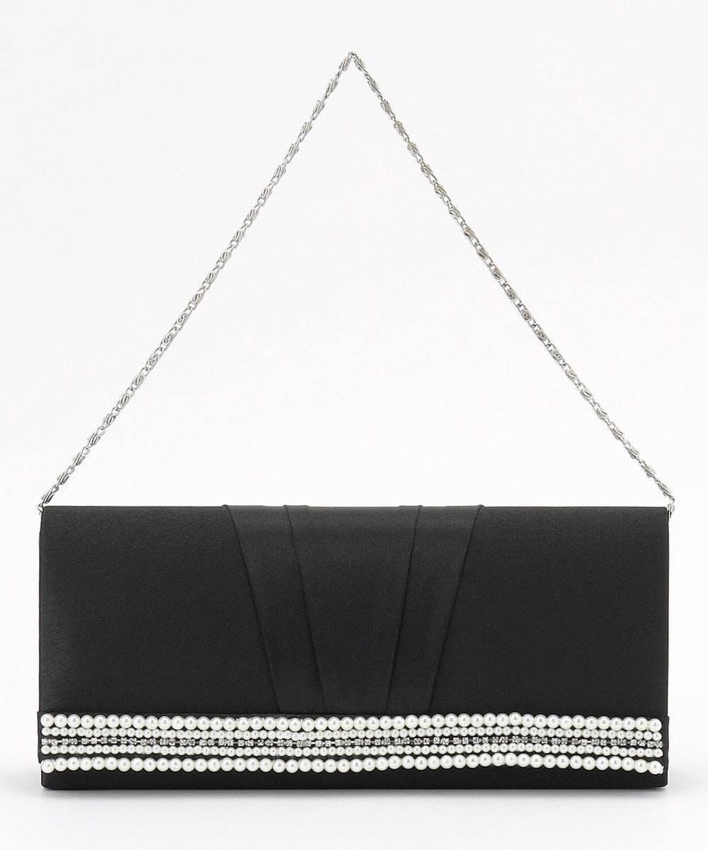 ANY SIS 【2WAY】パール調ラインクラッチ バッグ 