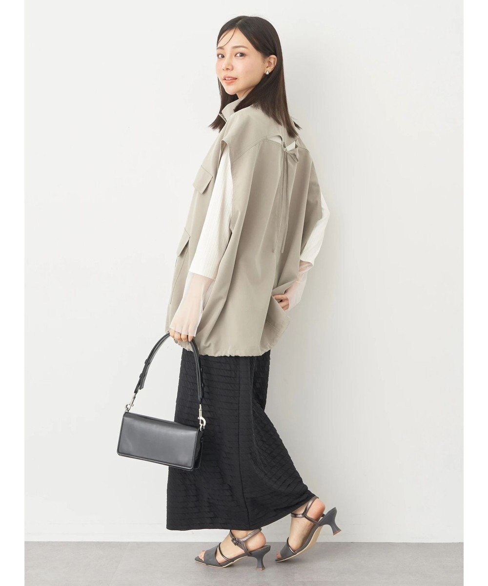 earth music&ecology ミリタリースタンドカラーベスト 