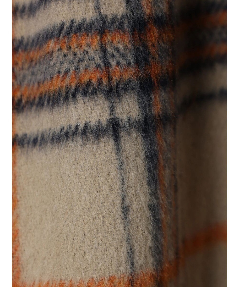 Green Parks シャギーチェックスカート 