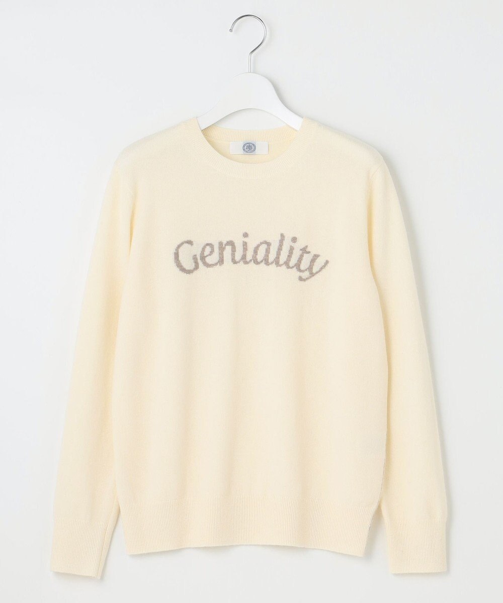 J.PRESS LADIES 【洗える】CASHMERE BLEND ロゴ ニット 