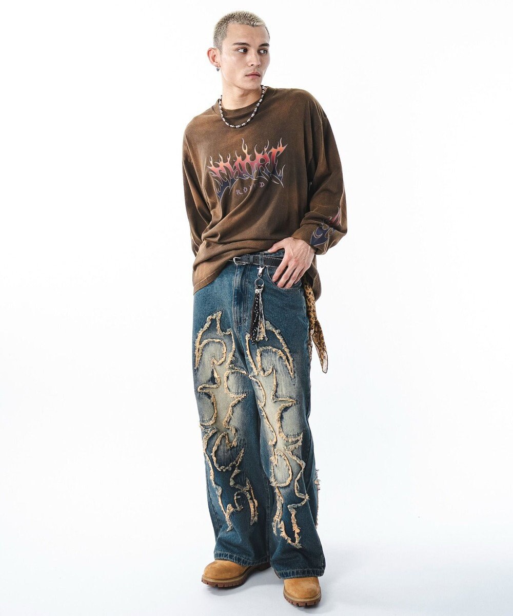 WEGO 【ユニセックス着用ITEM】フレイムグラフィックBIGT（LS） 