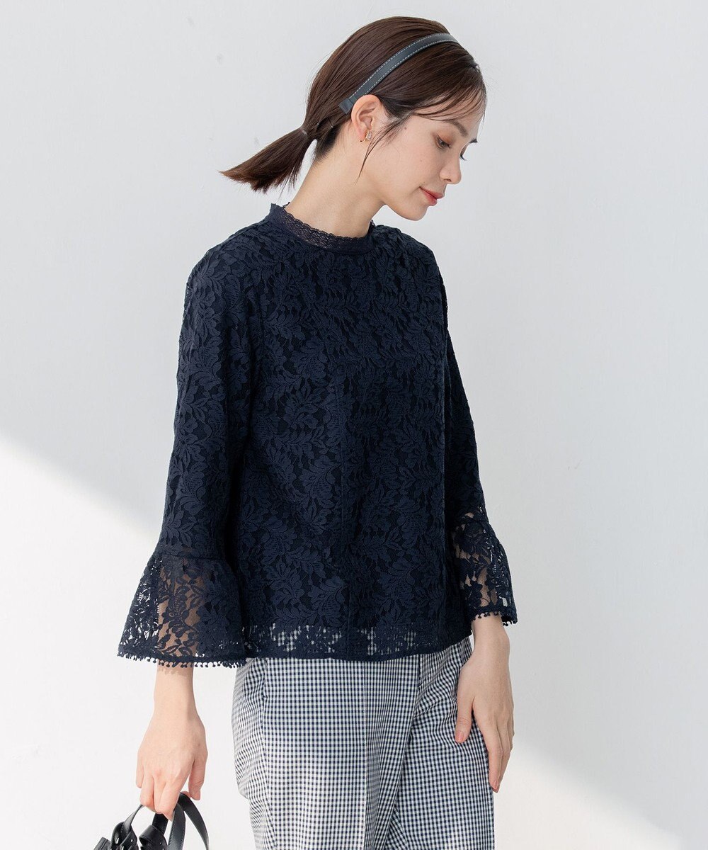 組曲 L 【23SS】ラッセルフラワーレースブラウス 