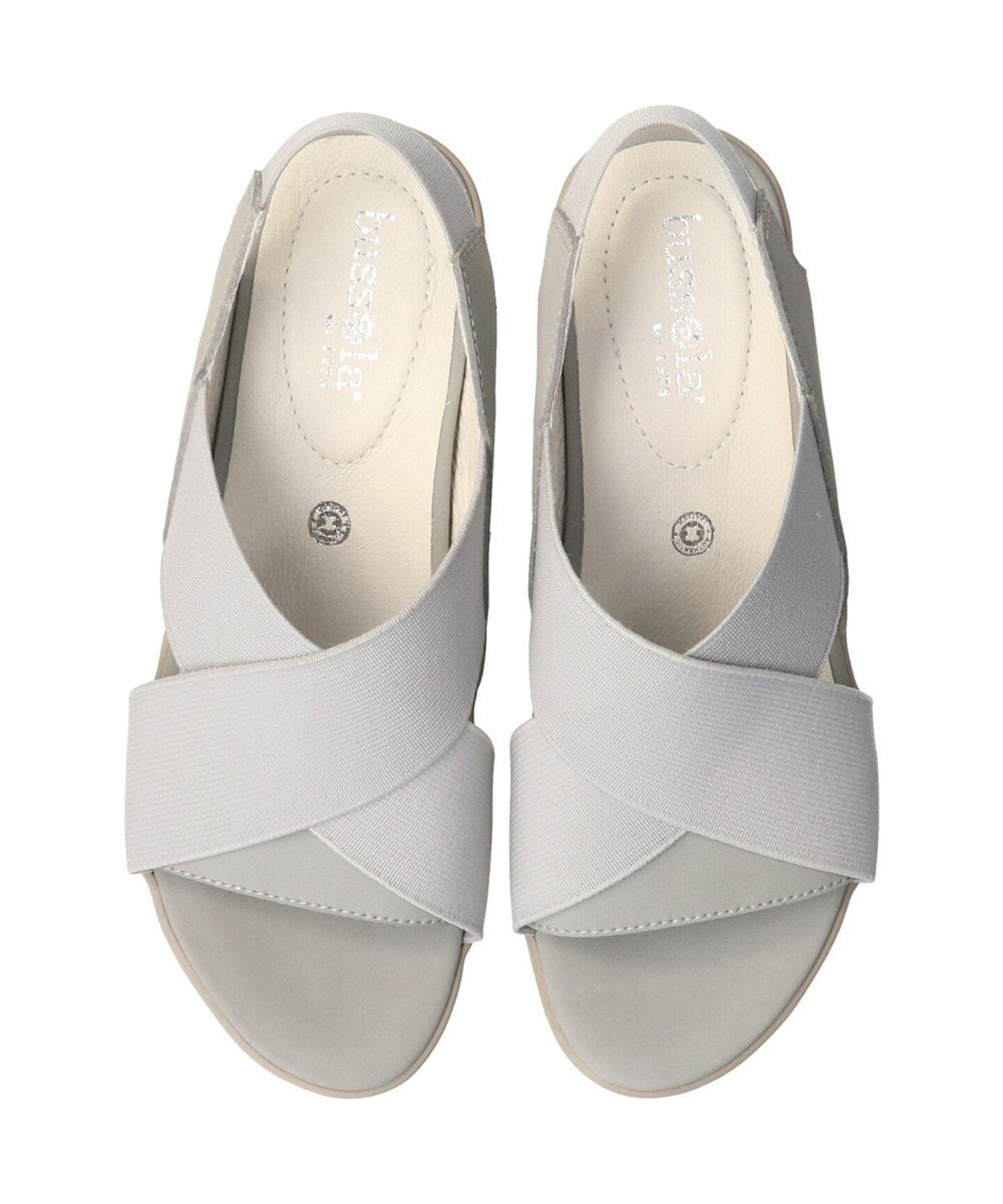 INTER-CHAUSSURES 【BUSSOLA】ワイドエラスティッククロスベルトサンダル 