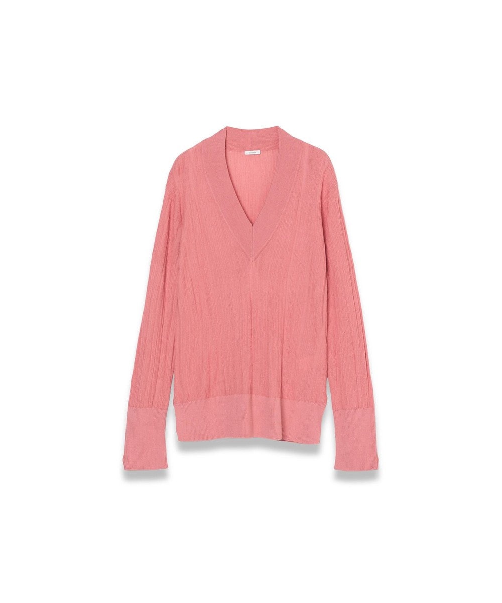 JOSEPH クリンクルリブ　Vネックニット 