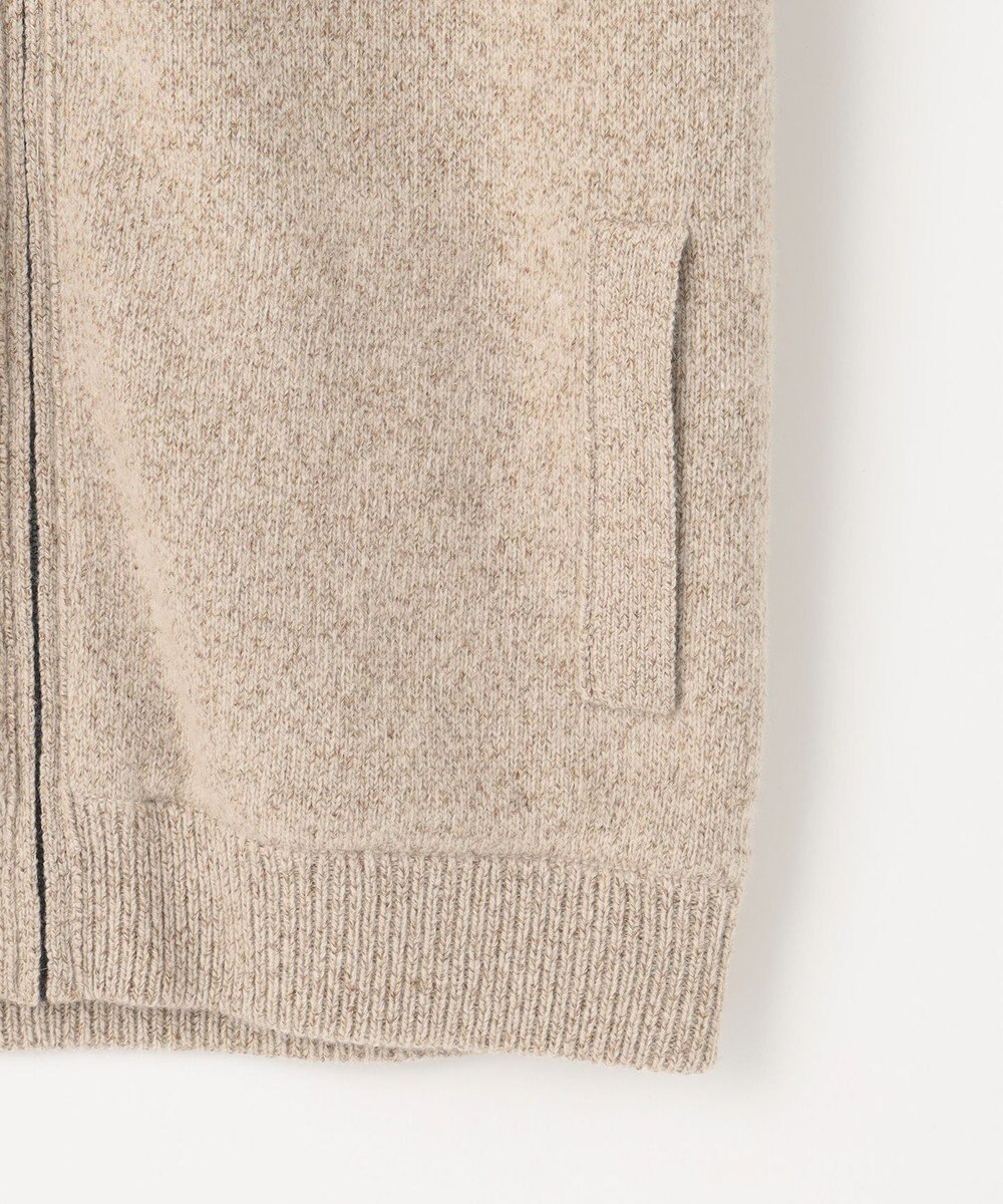 JOSEPH ABBOUD MOUNTAIN 【イタリア糸使用/サスティナブル素材/裏地付き/ライナードッキング対応】 コットンウールジャガードニットアウター 