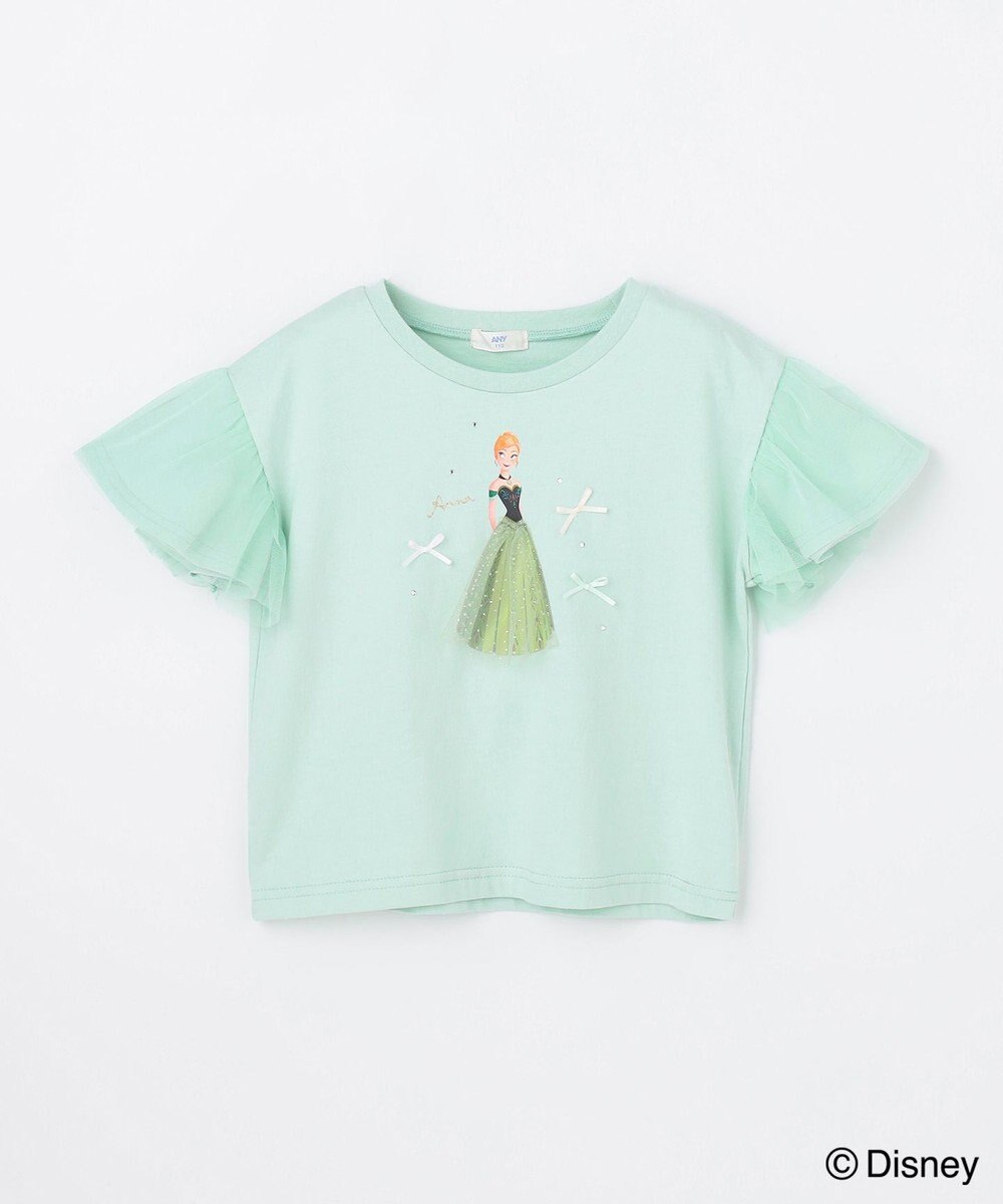 ANY KIDS 【ディズニー/FROZEN】【綿100%】袖チュール Tシャツ 