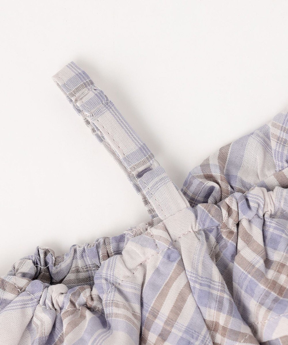 ANY KIDS 【洗濯機可能】2WAY チェックブラウス 