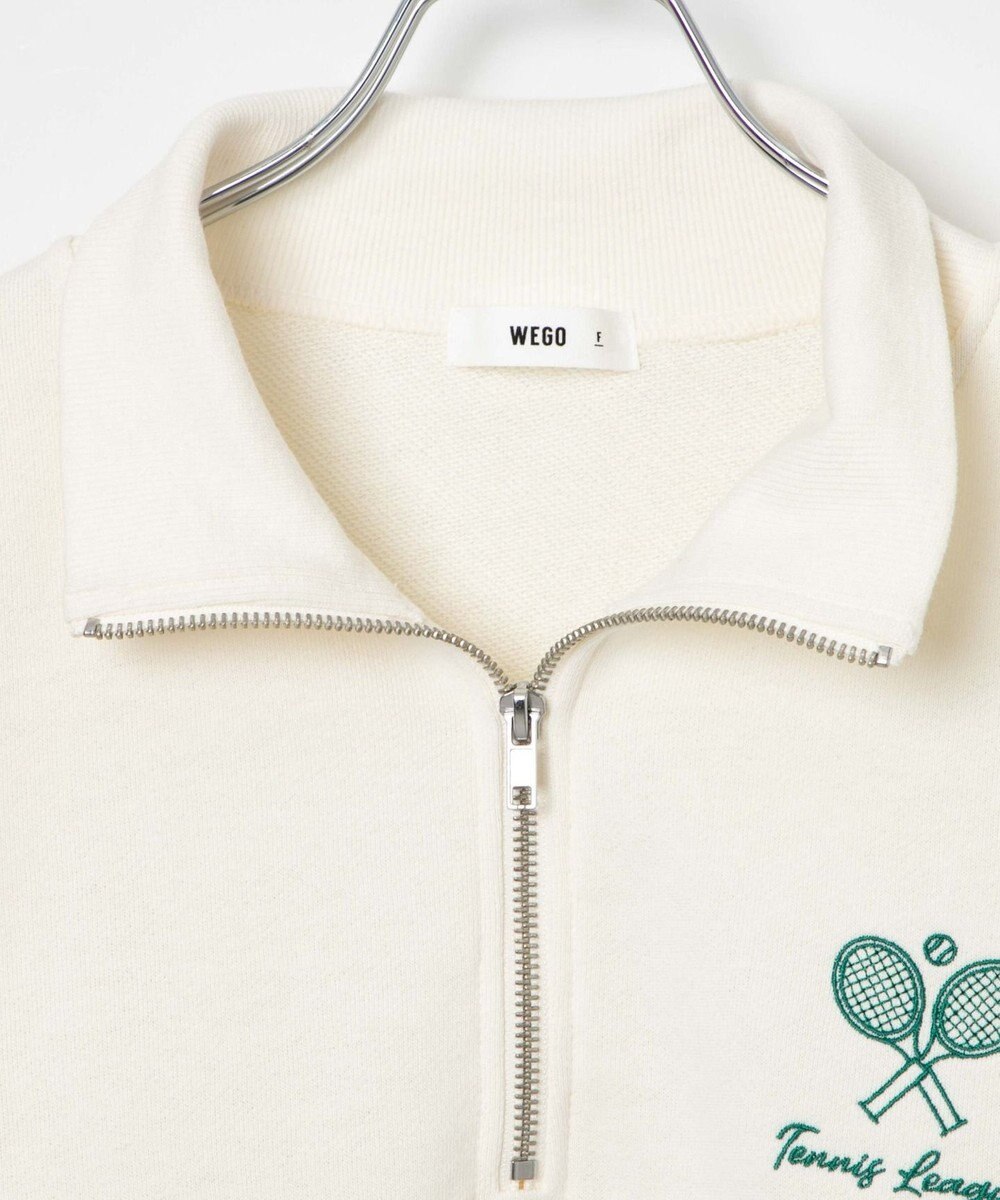 WEGO ハーフジップショートスウェット 