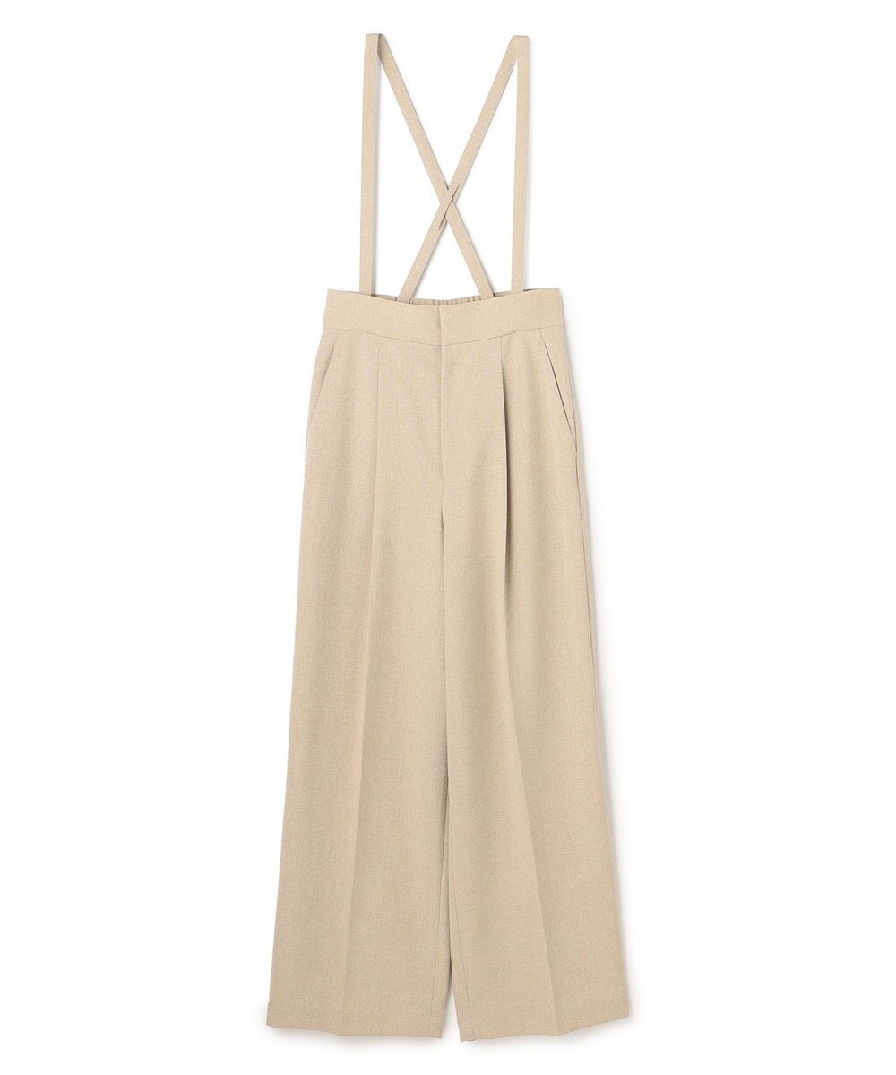 uncrave ウォッシャブルドライサップ ワイドパンツ（サスペンダー付き） 