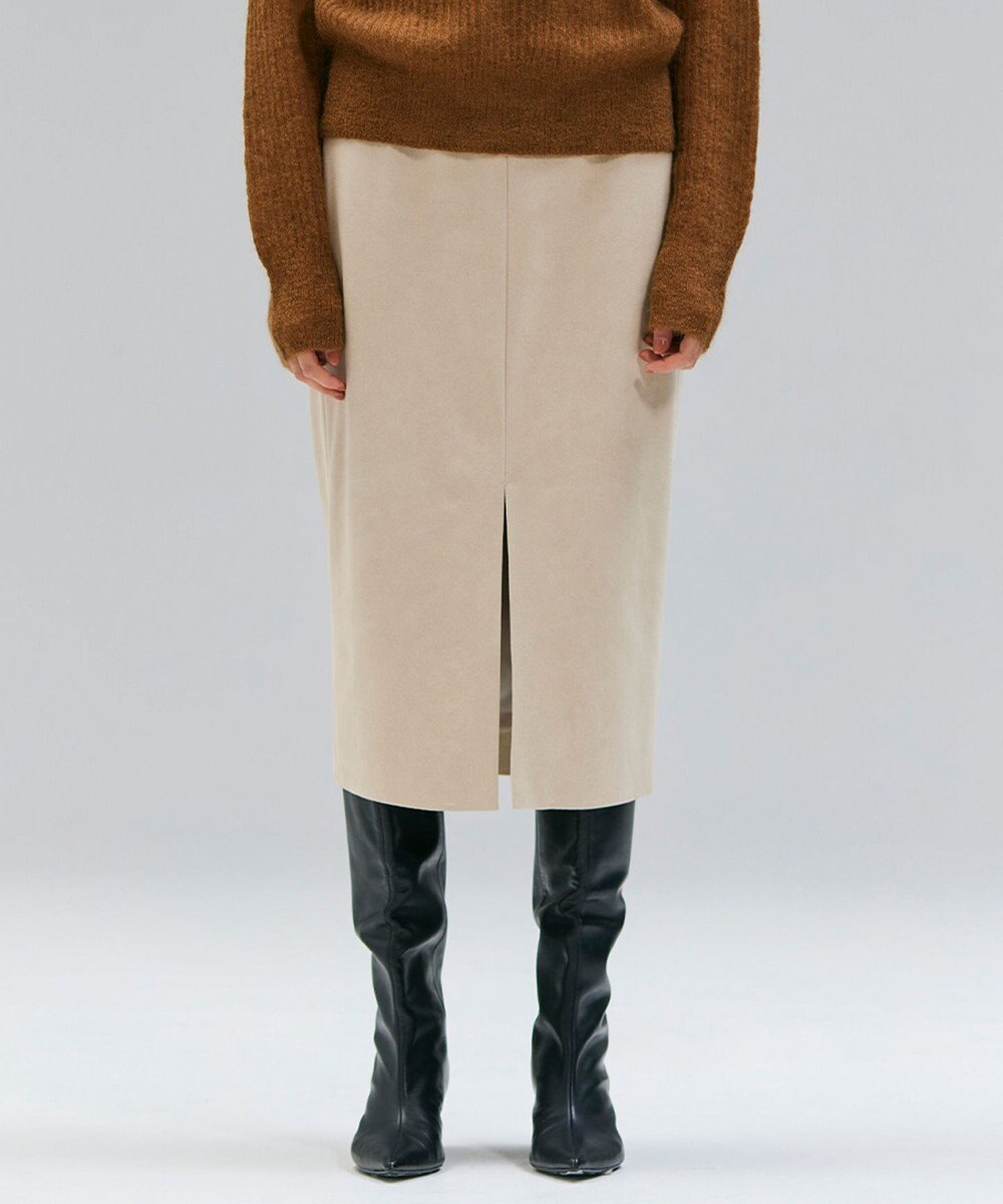 BEIGE， CISCO / フェイクスエードIラインスカート 
