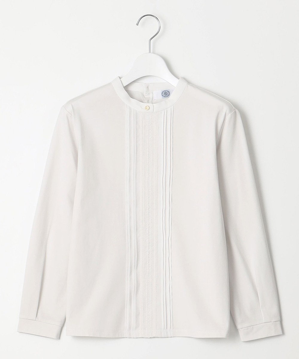 J.PRESS LADIES S プレーティングジャージー ピンタック カットソー 