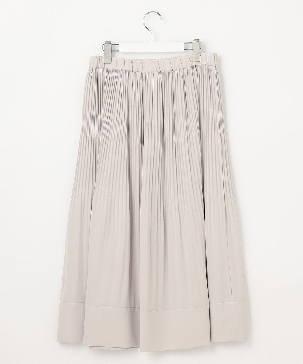 自由区 L 【ご好評につき追加生産・セットアップ対応・洗える】ライトサテンプリーツ スカート 