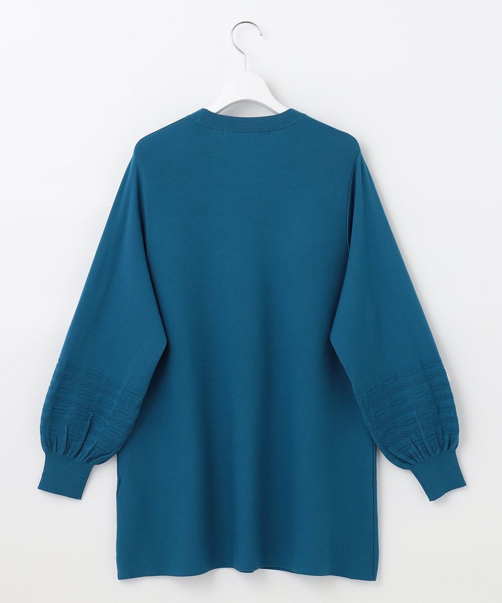 自由区 【洗える】レーヨンポリエステルスムース チュニック丈ニット 