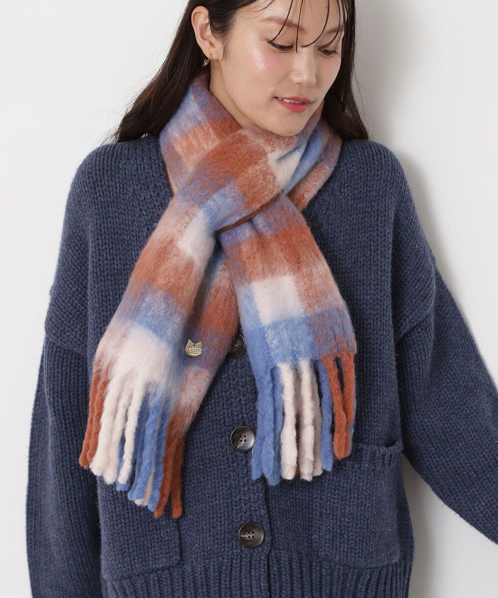 MOONBAT PAUL&JOE ACCESSOIRES(ポール&ジョー) ボリュームマフラー ブロックチェック 