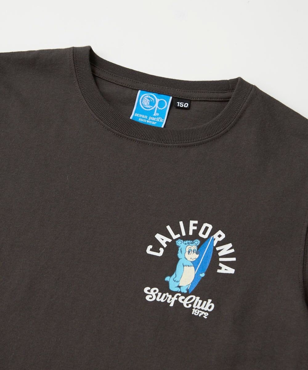 OP／FILA 【Ocean Pacific】カリフォルニアベアバックプリントTシャツ 