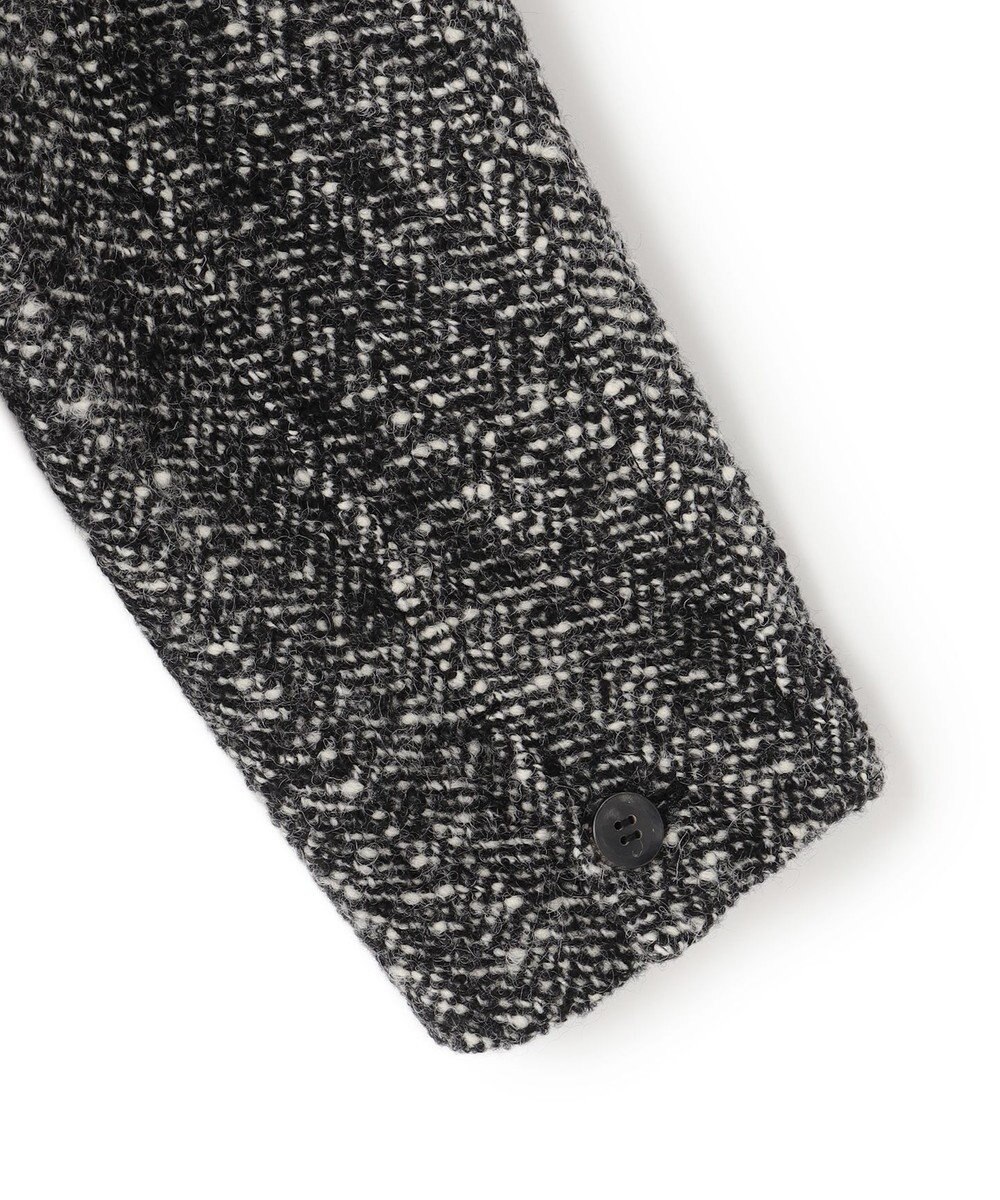 BEIGE， ROBY / フェイクレザーツイードコート 