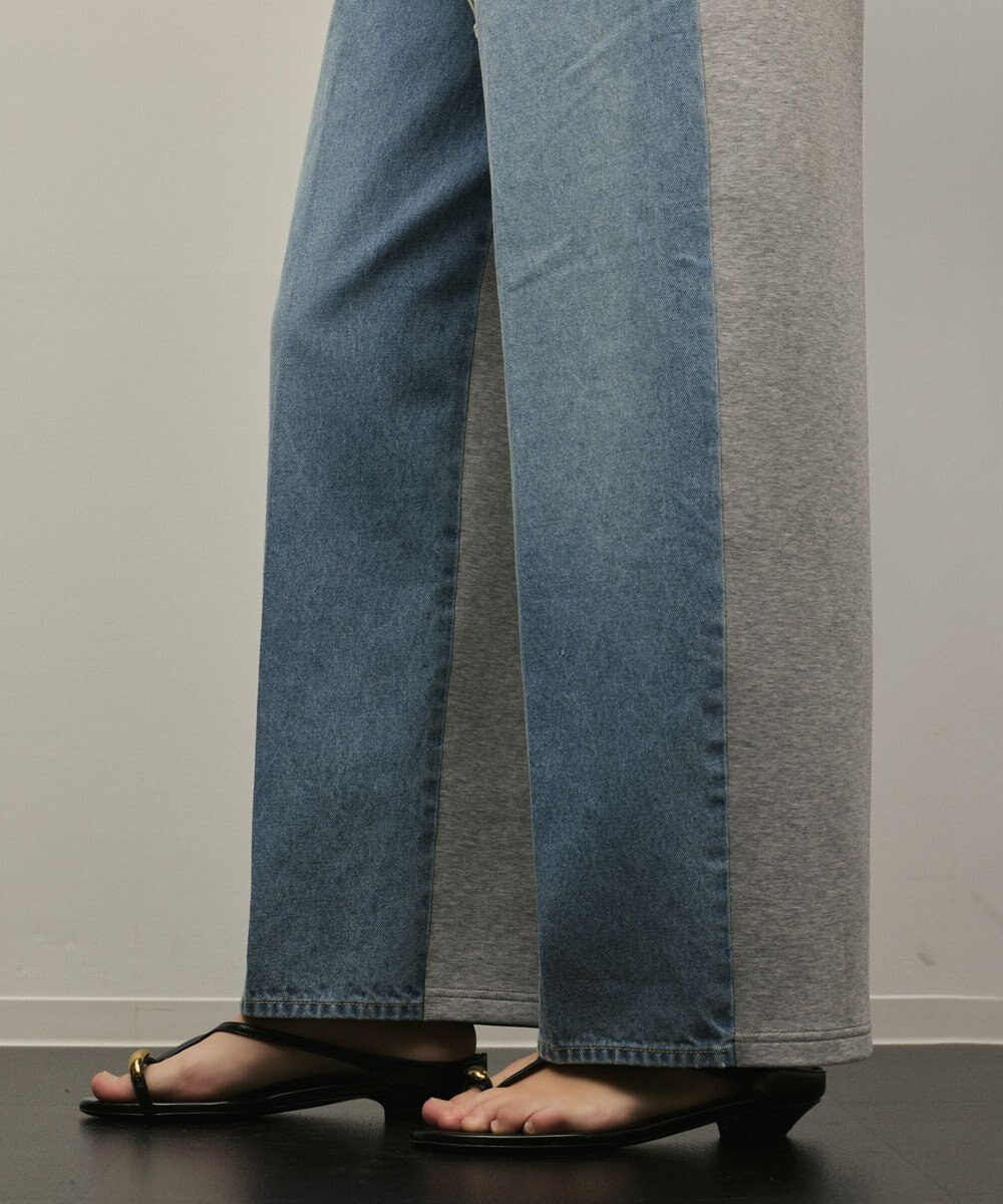 GRACE CONTINENTAL コンビドロストデニムパンツ 