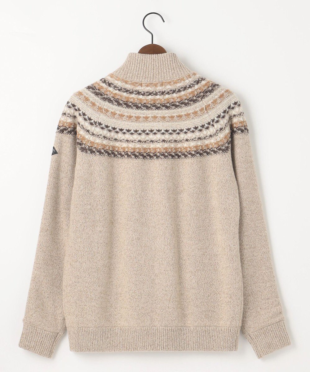 JOSEPH ABBOUD MOUNTAIN 【イタリア糸使用/サスティナブル素材/裏地付き/ライナードッキング対応】 コットンウールジャガードニットアウター 