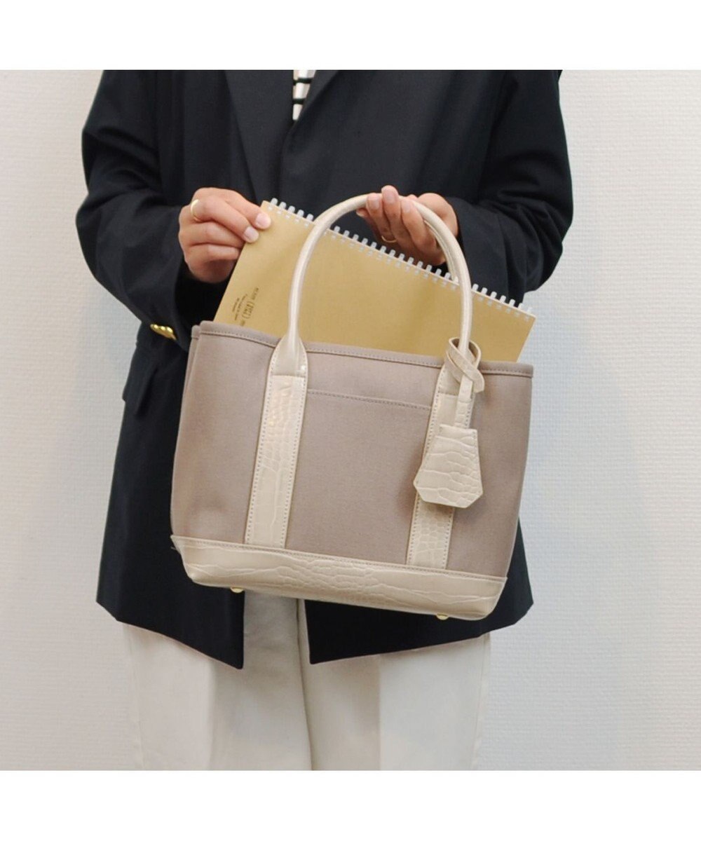 UNBILLION cachecache ショルダー付きパーテーションキャンバストート 