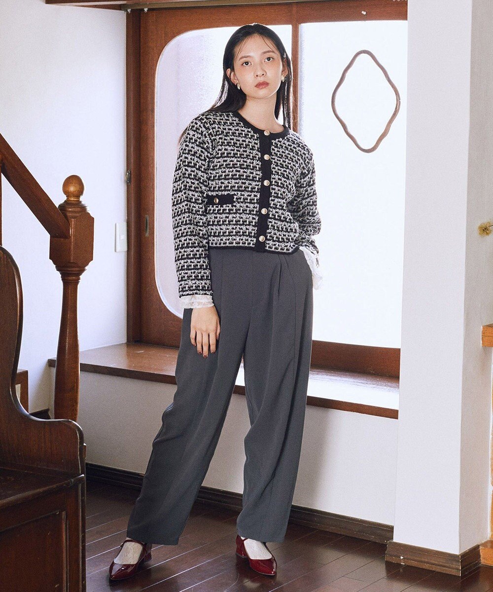 earth music&ecology タックコクーンパンツ 