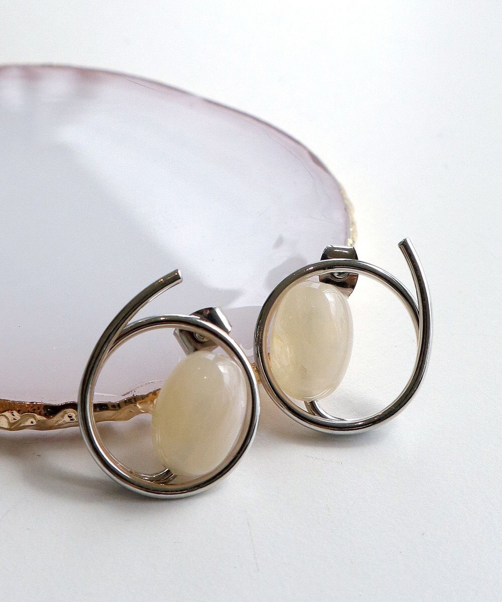 Tiaclasse カラーアクリル＋フープピアス 