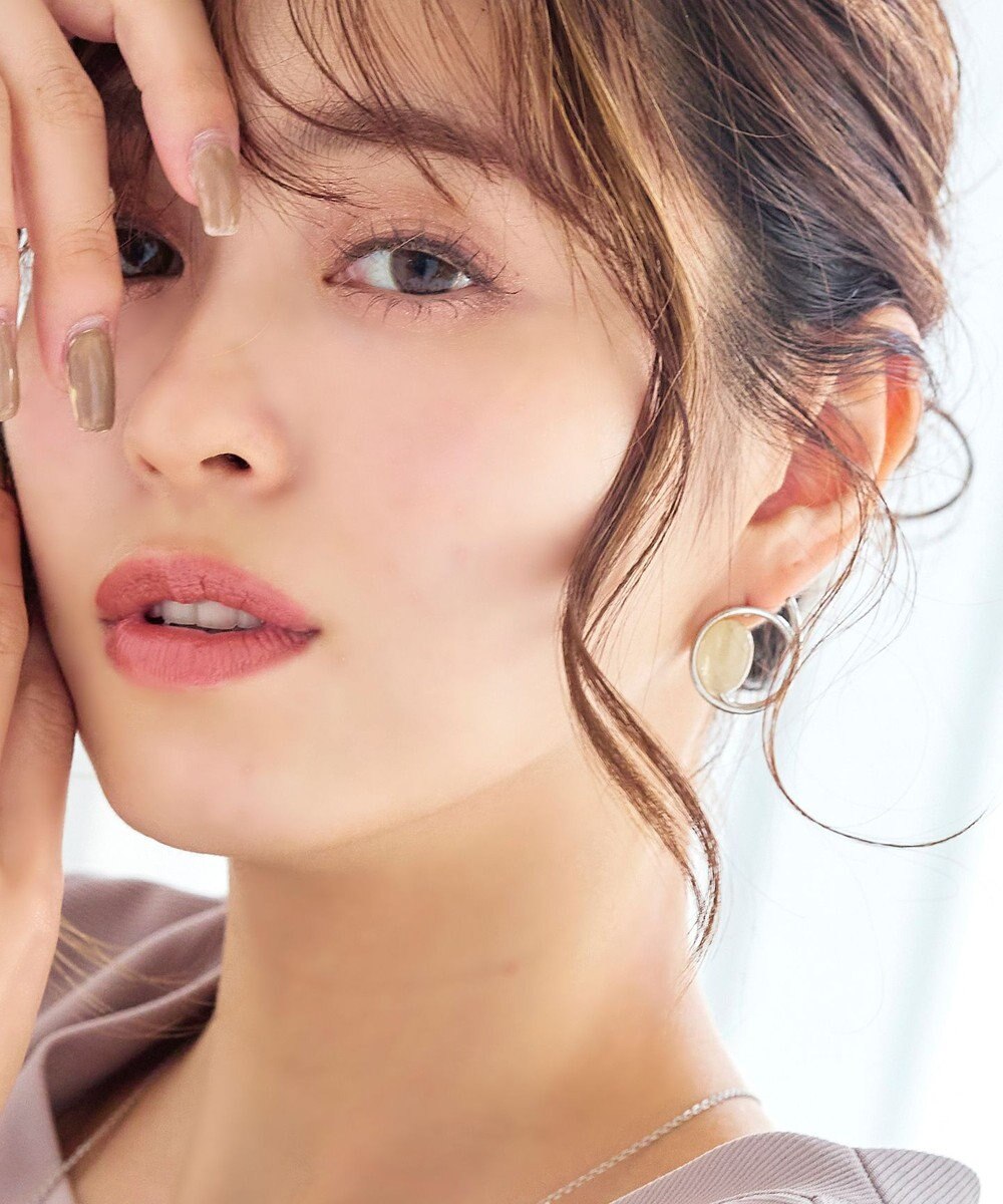 Tiaclasse カラーアクリル＋フープピアス 