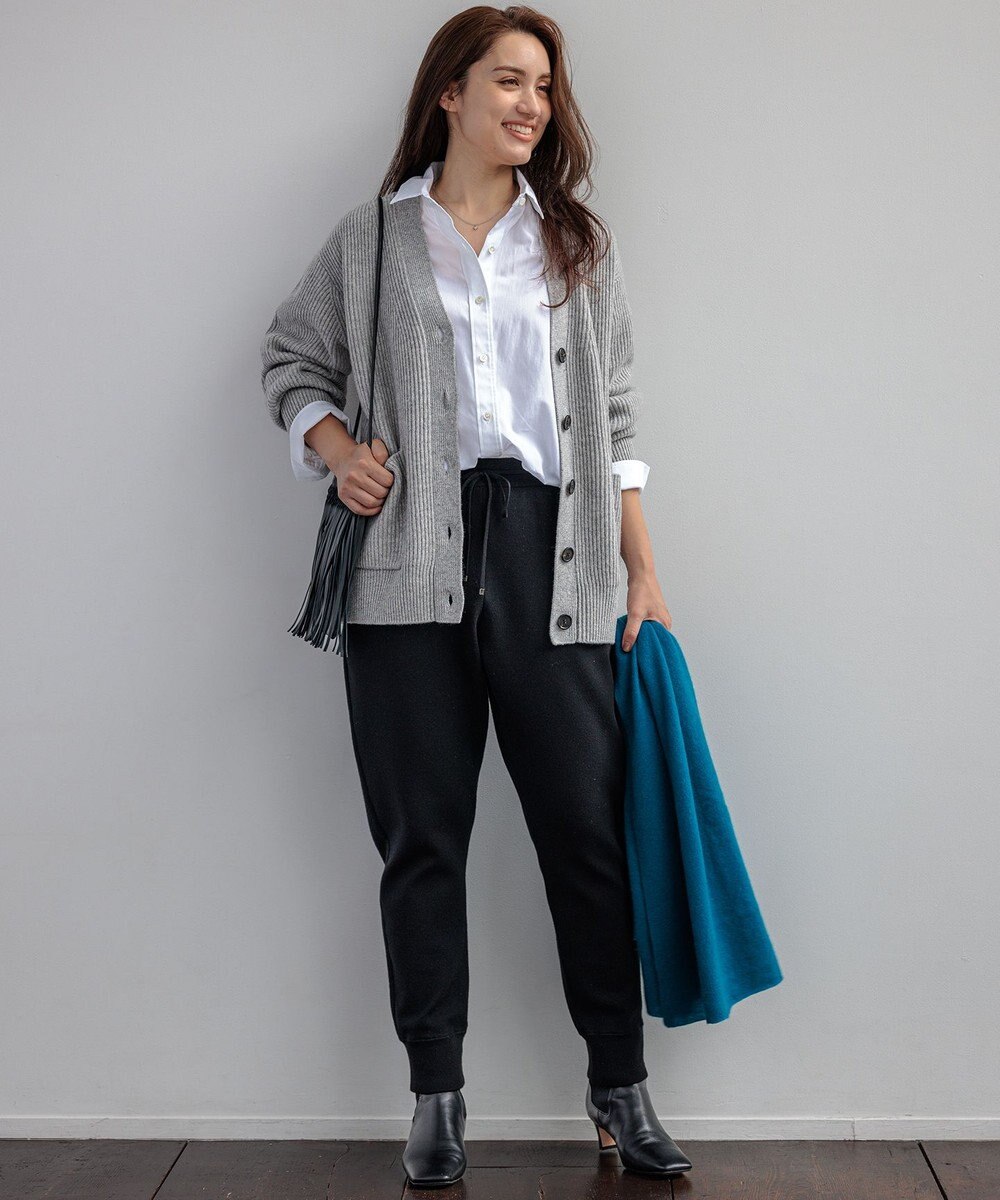 23区 L 【Lサイズ限定】ヴィスコースストレッチ ジョグ パンツ 