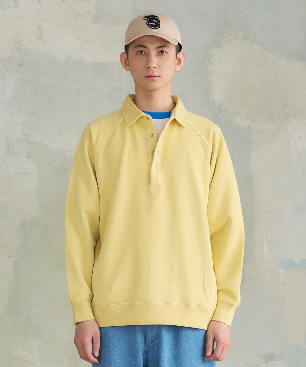 J.PRESS YORK STREET 【UNISEX】ラガータイプラグラン 裏毛トレーナー 