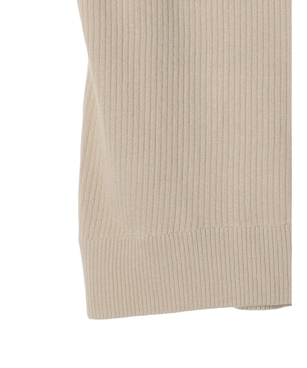 Green Parks ＺＩＰ付きリブニットベスト 