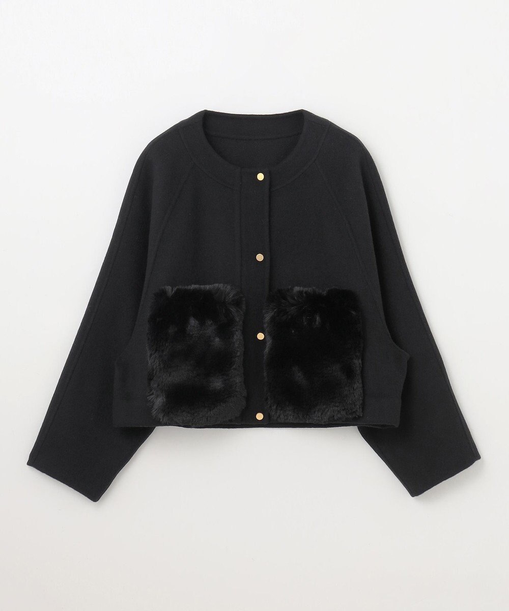 GRACE CONTINENTAL ファーポケットリバージャケット 