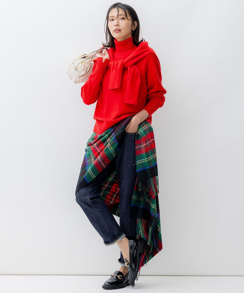 23区 【洗える】ピュアカシミヤ Vネック ニット 