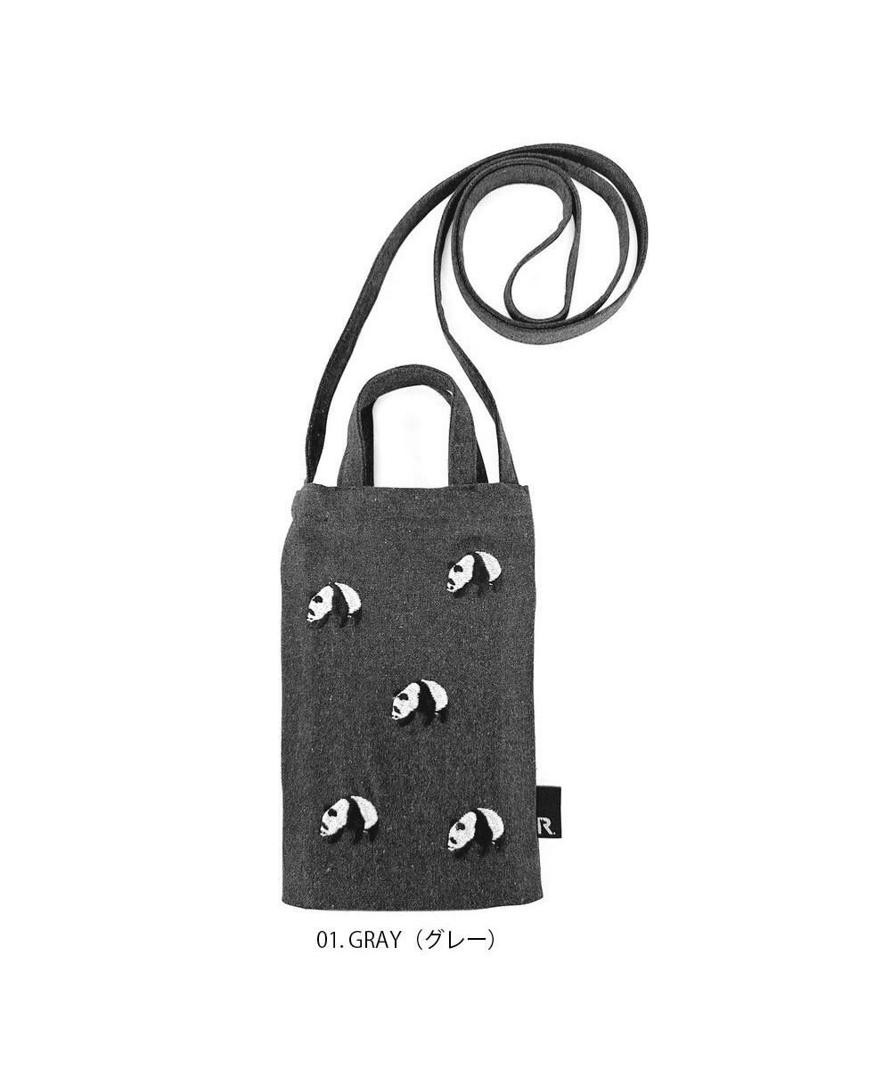 ROOTOTE 1279【スマホショルダー】CJ.ベビールー.パンダ.リサイクルコットン-A 