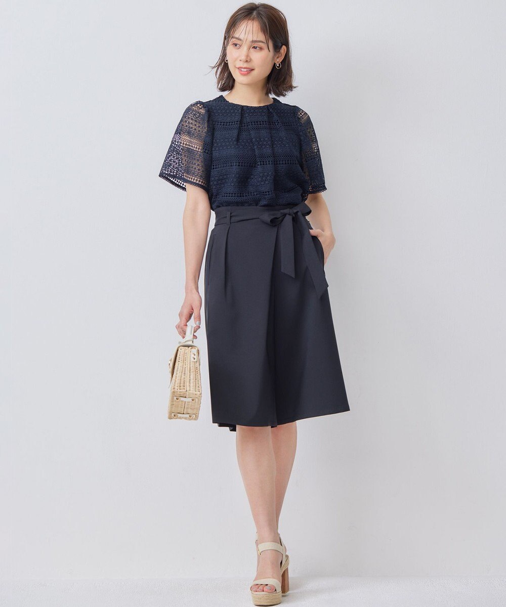 組曲 【WEB限定】オシャクロスキュロットパンツ 