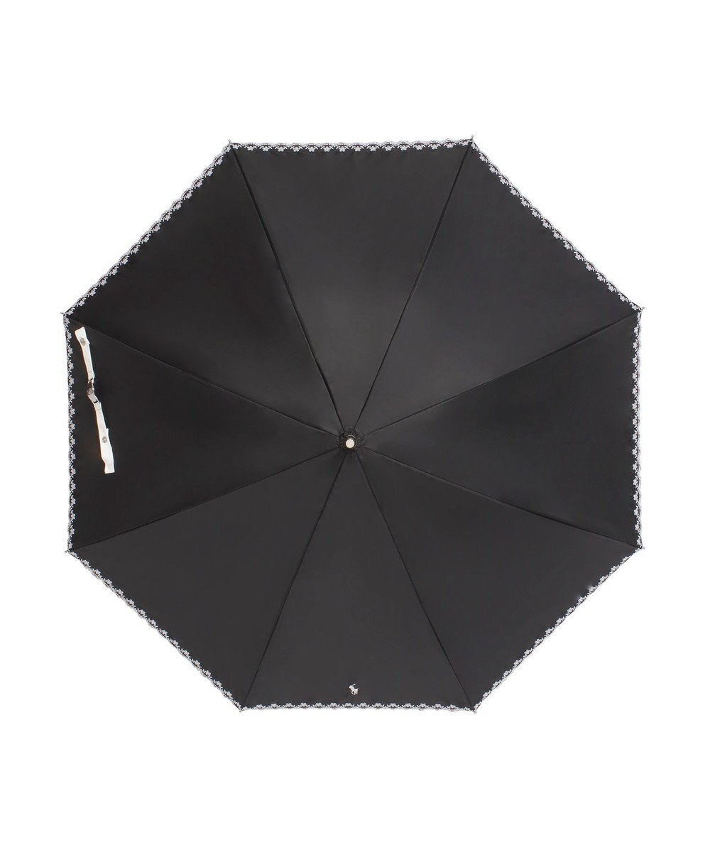 MOONBAT POLO RALPH LAUREN（ポロ ラルフローレン）晴雨兼用日傘 無地 刺繍 長傘 遮光率100％ 遮熱 UV 