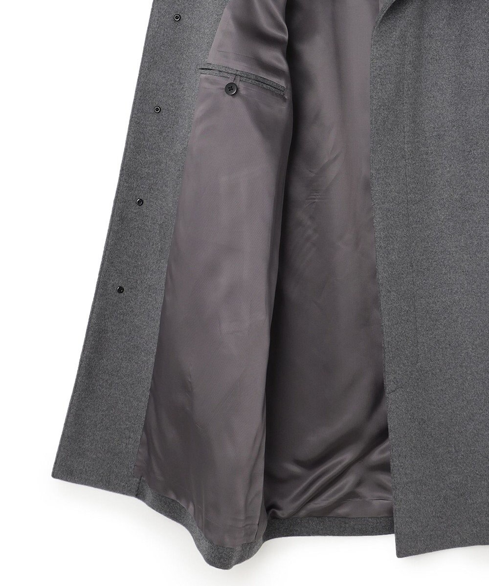 J.PRESS MEN ウールカシミヤビーバーステンカラーコート 