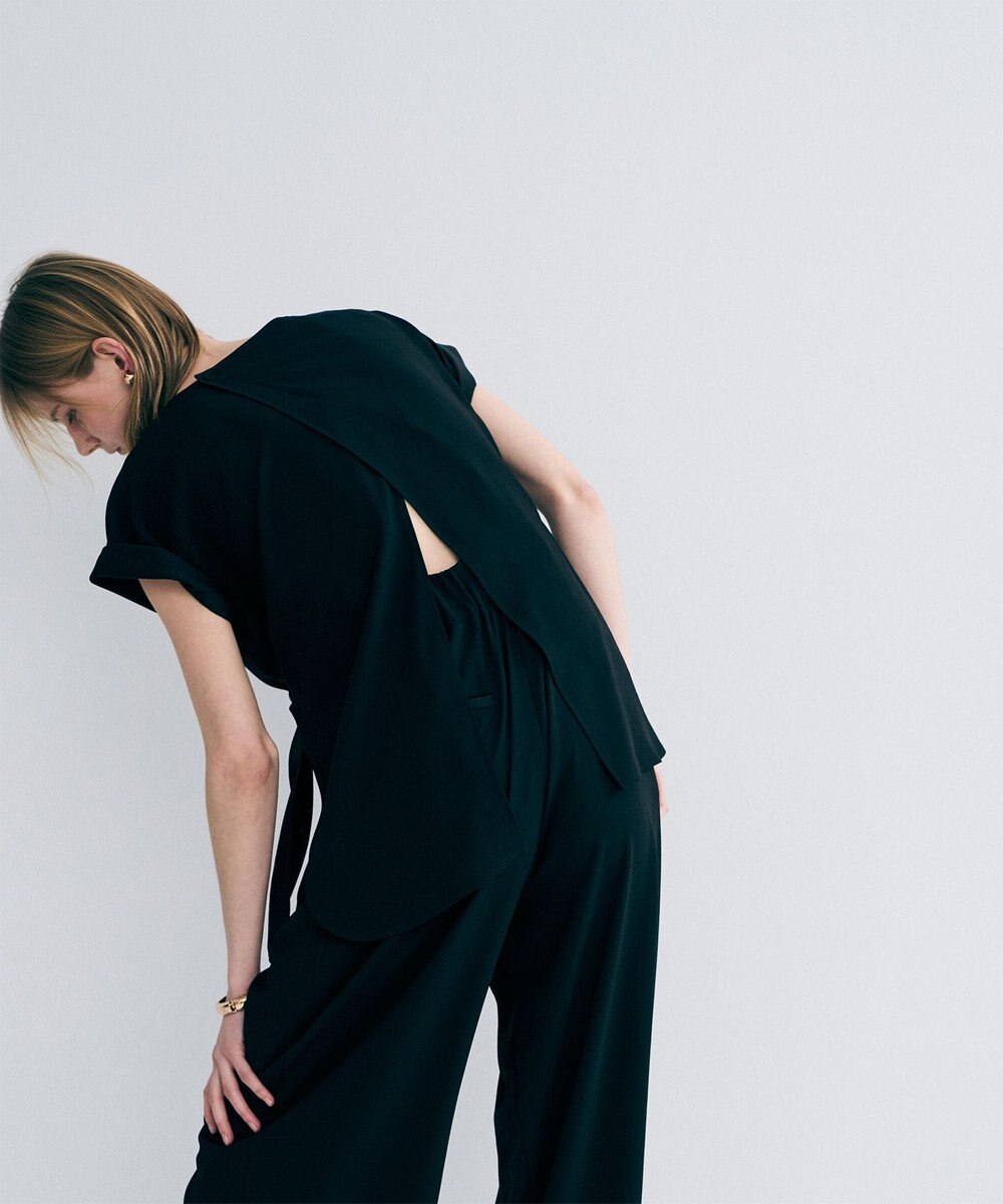 uncrave バックサテンジョーゼット オールインワン 