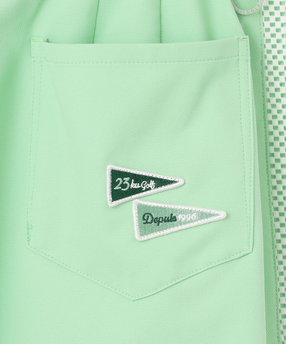 23区GOLF 【WOMEN】【ストレッチ】バックドビー×メッシュロゴスカート 