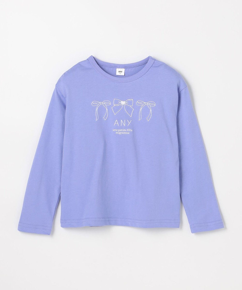 ANY KIDS 【Good Price】 ANY刺繍 長袖Tシャツ 